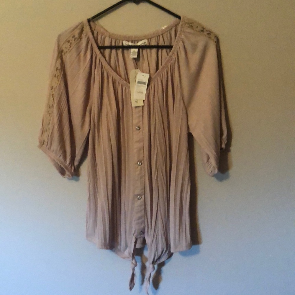 Loose cream blouse